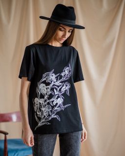 Удлиненная футболка оверсайз FSO006 - Sahar art lab фото 9