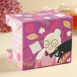 Подарочный набор Любимой бабушке: чай апельсин с шоколадом, 50 г., кружка 300 мл