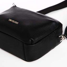 Сумка женская кросс-боди TEXTURA на молнии, 16×7×17 см, чёрная