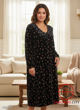 Халат женский с рисунком