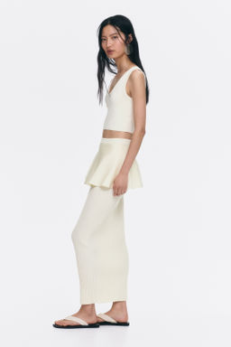 Falda de punto efecto layering - H&m фото 3