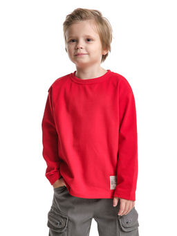 Толстовка для мальчика с шевроном 22-1124 темно-серый меланж - Mini maxi фото 14