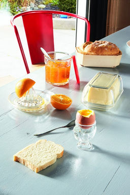 Масленка 17см с крышкой прозрачная