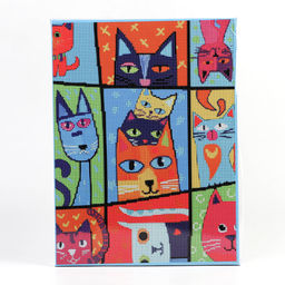 Алмазная вышивка полное заполнение "Котомания", на раме 30*40 см