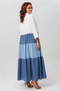 Платье Anastasia 1240.1 белый/голубой  фото 5