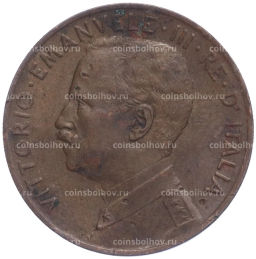 Монета 2 чентезимо 1916 года Италия