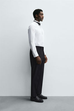 TUXEDO-STYLE COLLAR SHIRT - Zara фото 4
