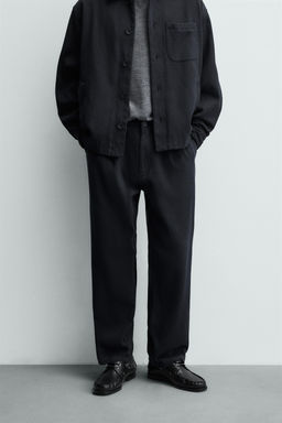 REGULAR FIT TWILL TROUSERS - Zara фото 2