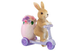 Фигурка декоративная 10,5*4*11,5 см "Кролик на самокате"