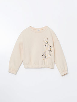 Bisiklet Yaka K?z ?ocuk Sweatshirt