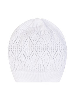 Шапка вязаная детская белая