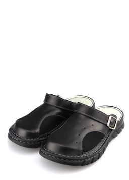 15 | Kina | Черные женские медицинские сабо натуральная кожа - Milka shoes&more фото 12