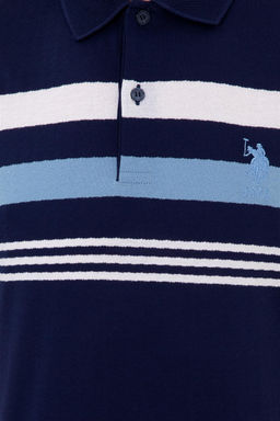 Мужская темно-синяя футболка с воротником-поло Неожиданная скидка в корзине - U.s. polo assn фото 6