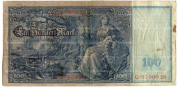 Банкнота 100 марок 1910 года Германия