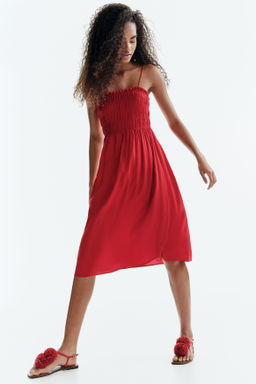 Smocked strappy dress - H&m фото 8