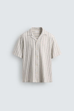 CAMISA ESTRUCTURA TEXTURA / Crudo / Azul - Zara фото 7