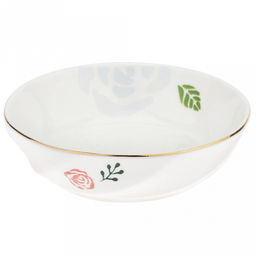 "Грация" Блюдце-розетка для варенья фарфоровое д10см h3см, с деколью, отводка золотом (Китай)