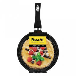 Сковорода блинная с антипригарным покрытием Cosmo д22см, h7см, s3,8мм, дно s4,5мм, литой алюминий, эргономичная ручка с покрытием soft- touch, Regent (Китай) - Домашняя мода фото 5