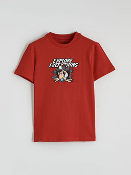 Nostaljik Maymun Bask?l? Erkek ?ocuk Ti??rt