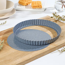 Форма для выпечки Доляна «Элин Мрамор», d=24 см, разъёмная, антипригарное покрытие, серая