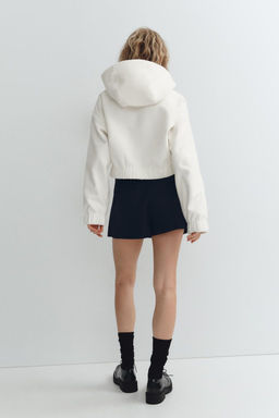 HOODED CLOTH JACKET - Zara фото 5