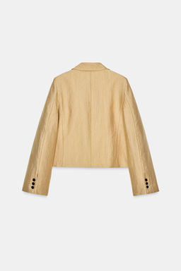 ZW COLLECTION METALLIC CROPPED BLAZER