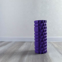 Ролик массажный. Массажер спортивный. Валик для фитнеса и йоги. Валик для пилатеса. Ролик спортивный. Шашки. 33х14 см, фиолетовый / CY33x14CH-L /уп 10 - Галеонтрейд фото 3
