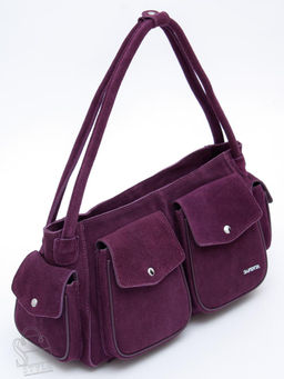 Сумка женская кожаная 91181MSS purple Velina Fabbiano-Safenta