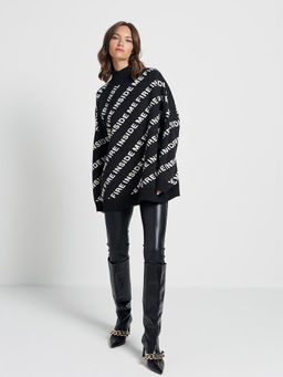 Свитер ZZ-04002 black/white - Eleganzza фото 2