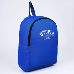 Рюкзак текстильный Utopia, 38х14х27 см, цвет синий - Nazamok фото 3