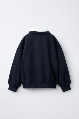 SUDADERA CUELLO DOBLE / Marino oscuro - Zara фото 2