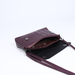 Сумка-клатч на магните, длинный ремень, цвет фиолетовый - Simaland фото 7