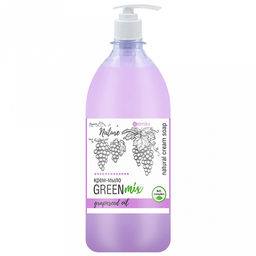 Крем-мыло жидкое "Green mix" 530мл, 7х7х21см, масло виногрдной косточки (Казахстан)