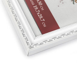 Рамка Gamma ПРК-21 21 х 30 см пластик. с оргстеклом белый