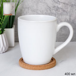 Кружка 400 мл с подставкой под горячее в подарочной упаковке / 12OZ/3600 /уп 48/ PVS