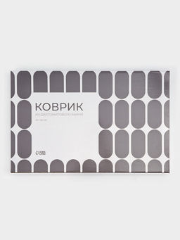 Коврик из диатомитового камня SAVANNA, 40×60 см, толщина 1 см, белый