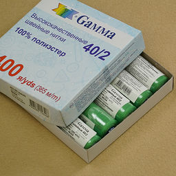 Швейные нитки (полиэстер) 40/2 Gamma 10 шт 400 я 365 м