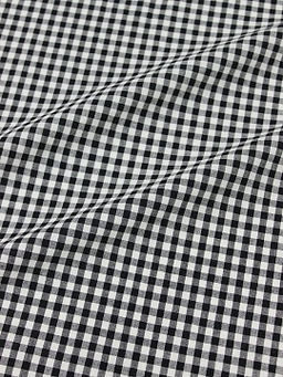 Вареный (стираный) хлопок Клетка (0.4*0.4см) цв.черный, ш.2.5м, хл-100%, 125гр/м.кв