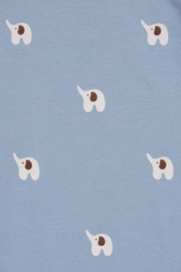 К 6239/пыльно-синий,мини слоники полукомбинезон яс - Crockid фото 2