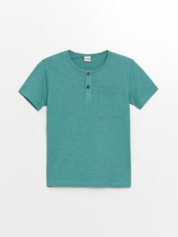 Bisiklet Yaka Basic K?sa Kollu Erkek ?ocuk Ti??rt