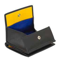 Итальянский кожаный кошелек DuDu серии Flavio | черный