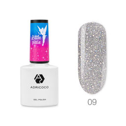 ADRICOCO Гель-лак для ногтей / Little Pixie №09, звездное небо, 8 мл фото 2
