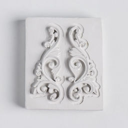 Силиконовый молд, форма для заливки «Вензель», 4.5×1.7 см, МИКС