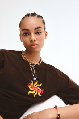 Camiseta oversize con motivo estampado - H&m фото 13
