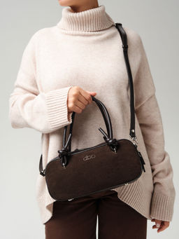 Сумка Curl DBR 31363 черный каштан  фото 4