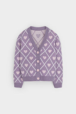 КВ 30158/ш/светло-сиреневый кардиган для дев - Crockid фото 2