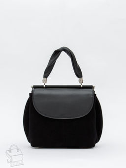 Сумка женская кожаная 1109M black Polina&Eiterou