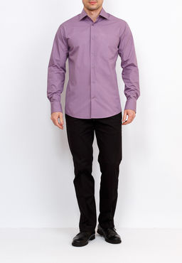 Сорочка мужская длинный рукав GREG 730/319/PUR/Z  фото 9