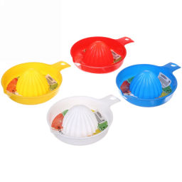 Цена за 5 шт. Соковыжималка пластиковая для цитрусовых с ручкой 19*14*4,5см, цвета микс