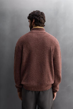 QUARTER-ZIP CONTRAST SWEATER - Zara фото 11